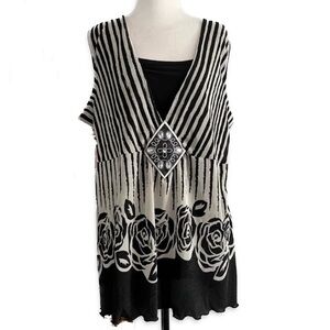 Notations Sleeveless Top